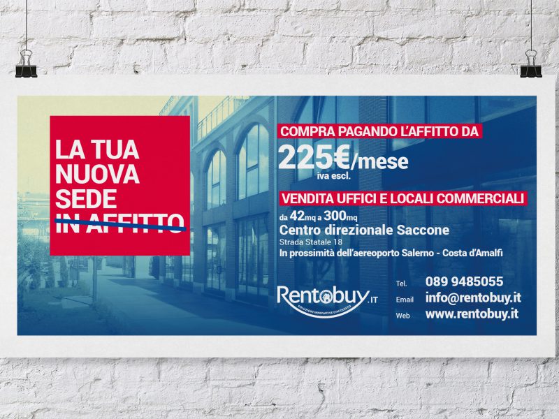 Poster pubblicitario per agenzia immobiliare