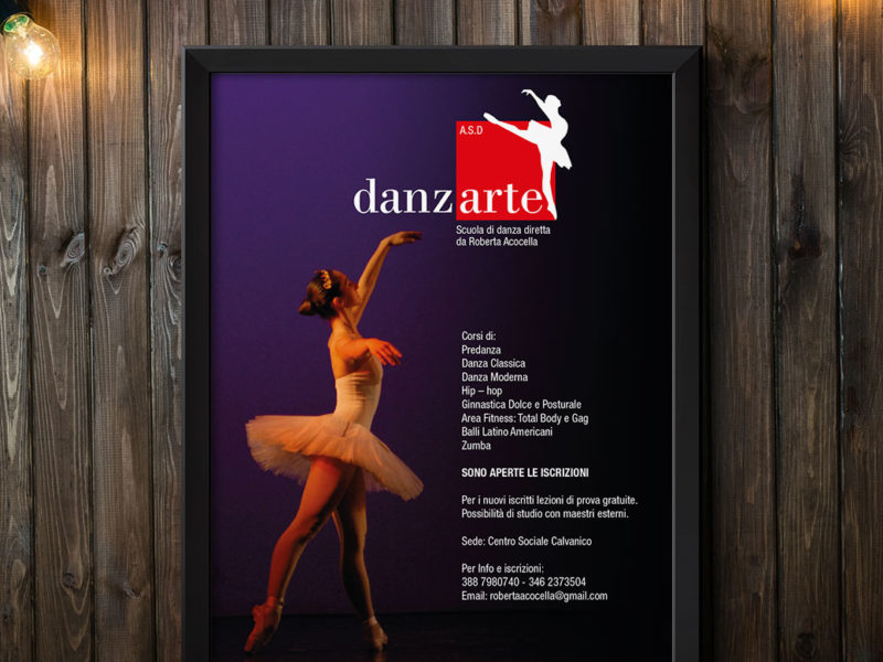 Progettazione grafica locandina per scuola di danza di Salerno